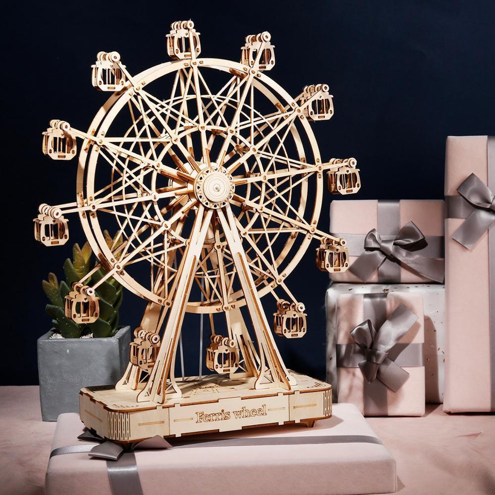 3D Wooden Puzzle Carnival Ferris Wheel - PuzelCraft