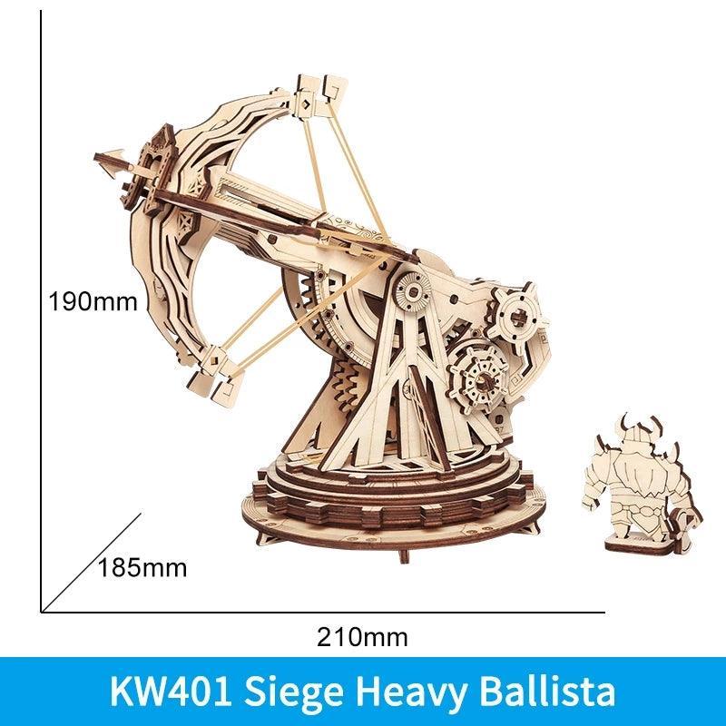 Siege Heavy Ballista 3D Wooden Puzzle War Game - PuzelCraft