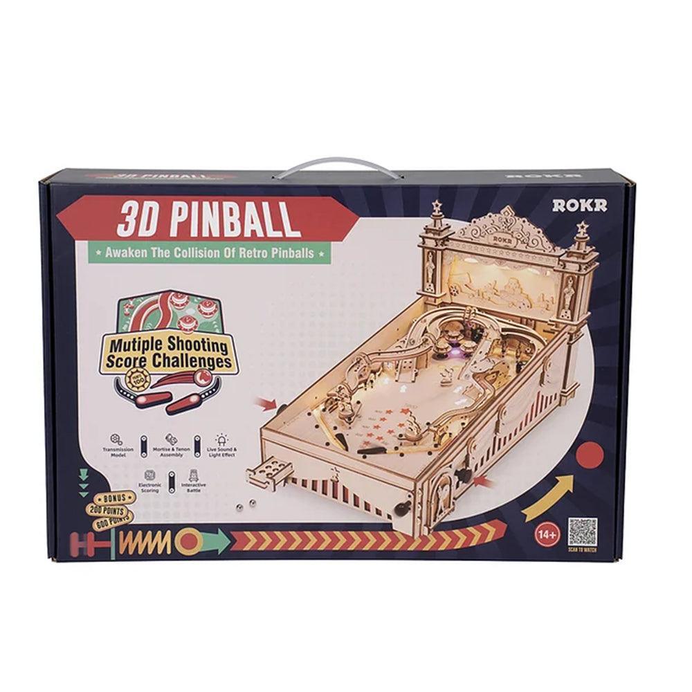 Pinball Machine 3D Wooden Puzzle - PuzelCraft