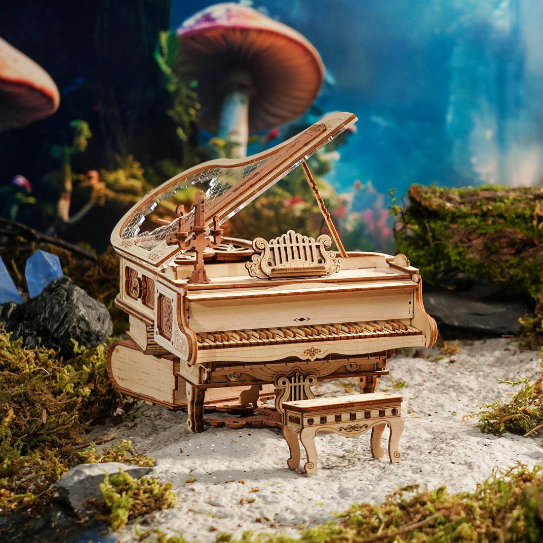 3D Wooden Magic Piano - PuzelCraft