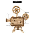 Projector Classic Film Vitascope 3D Wooden Puzzle - PuzelCraft